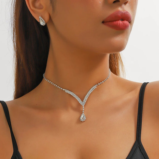 Necklace Earrings Set – Silver